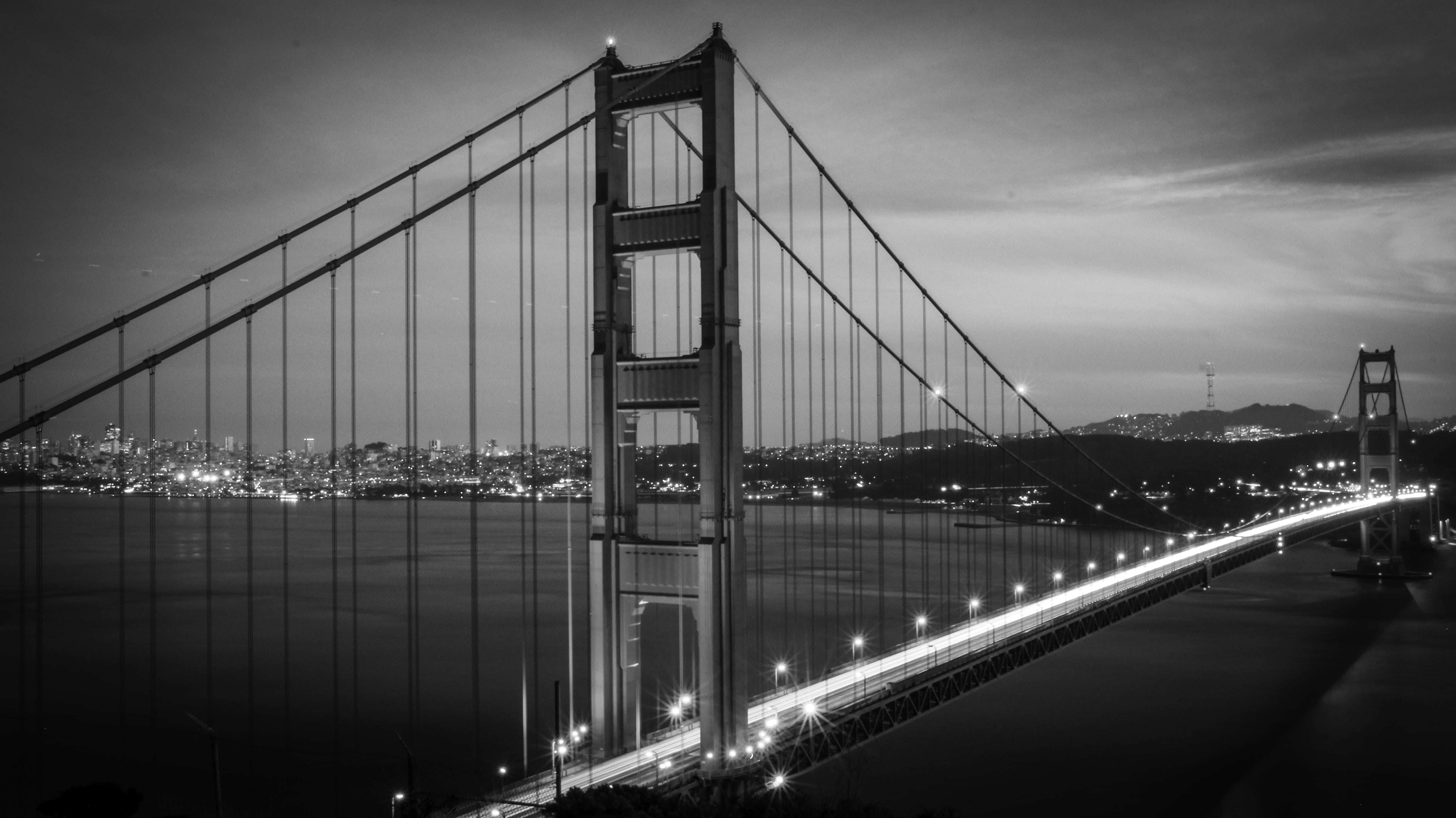 Golden Gate Bridge - Black and White